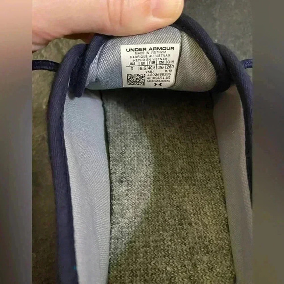 Women’s Under Armour Street Encounter Wool Navy Blue Casual Boat Shoes Size 9 - Picture 6 of 7